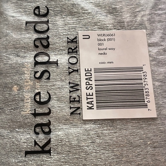 Kate Spade Laurel Way Neda Continental Zip Wallet, Black - NWT - Picture 5 of 5